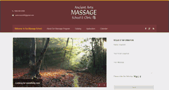 Desktop Screenshot of ancientartsmassageschool.com