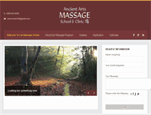 Tablet Screenshot of ancientartsmassageschool.com